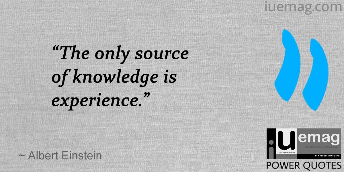 Power Quotes: Value of Experience