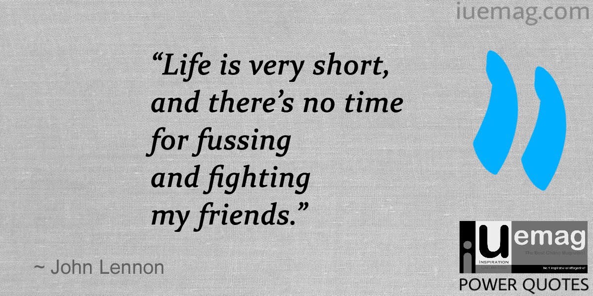 John Lennon Quotes: Live Your Life To The Fullest