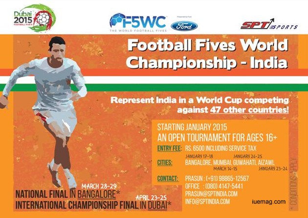 SPT Sports announces the Football Five\'s World Championship – India, 2015, competition