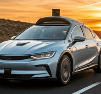 tesla car and beautiful vehicle view with sunset