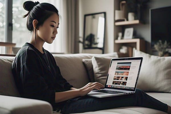 A person buying from eCommerce Store-Hyper-Personalized Shopping Experiences are Becoming a Reality with AI in eCommerce A person buying from eCommerce Store-Hyper-Personalized Shopping Experiences are Becoming a Reality with AI in eCommerce