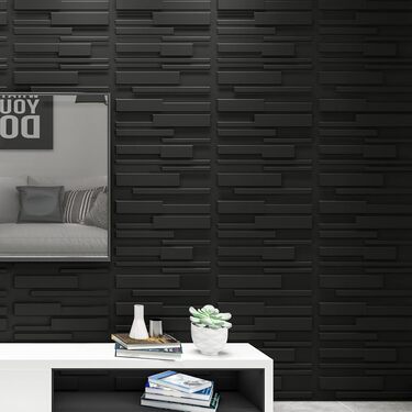 Art3d 19.7" x 19.7" (Pack Of 12) Wall Panel Rectangle