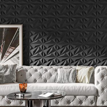 Art3dwallpanels 33 Pack 3D Wall Panel Diamond for Interior Wall Décor