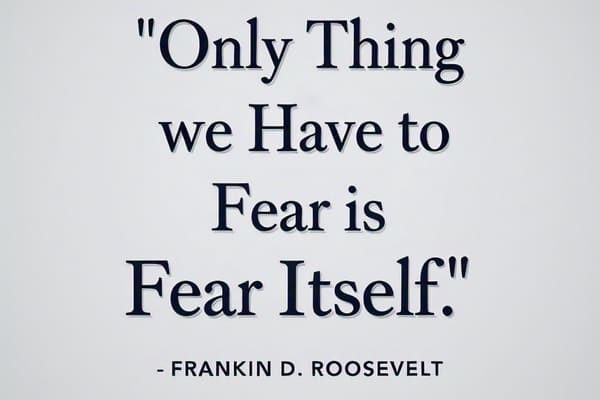 The Only Thing we Have to Fear is Fear Itself - Why Overcoming Fear is Key to Growth The Only Thing we Have to Fear is Fear Itself - Why Overcoming Fear is Key to Growth