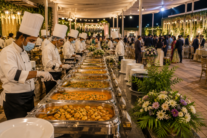 How Professional Caterers Like Swaad Caterers Manage Large Guest Counts Without Compromising Quality
