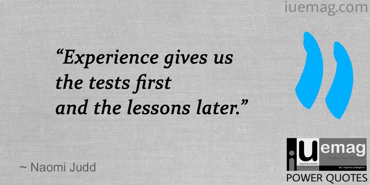 Power Quotes: Value of Experience